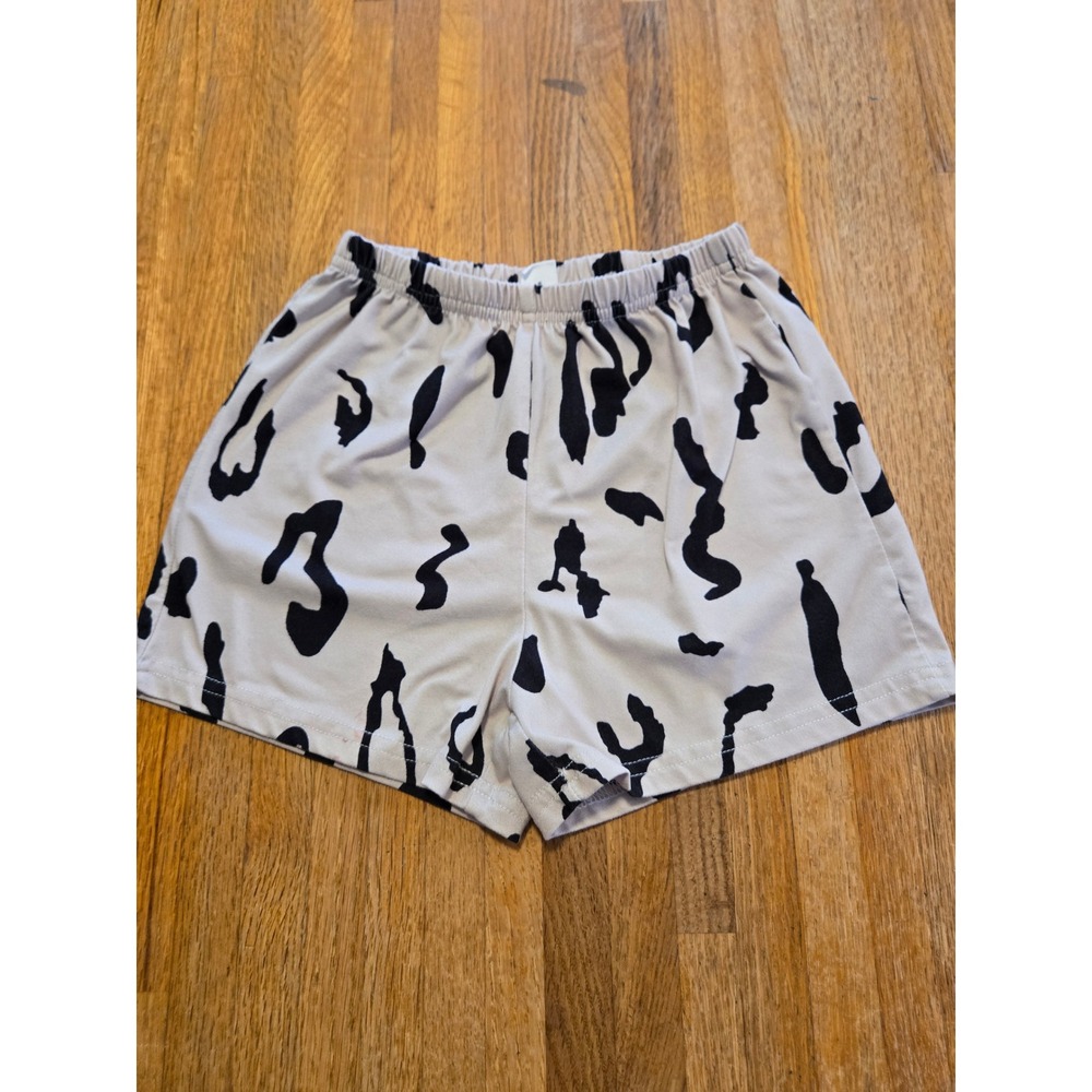 SHEIN Youth Girl 7Y Tan Brown Animal Print Cloth‎ Pull On Elastic Waist Shorts